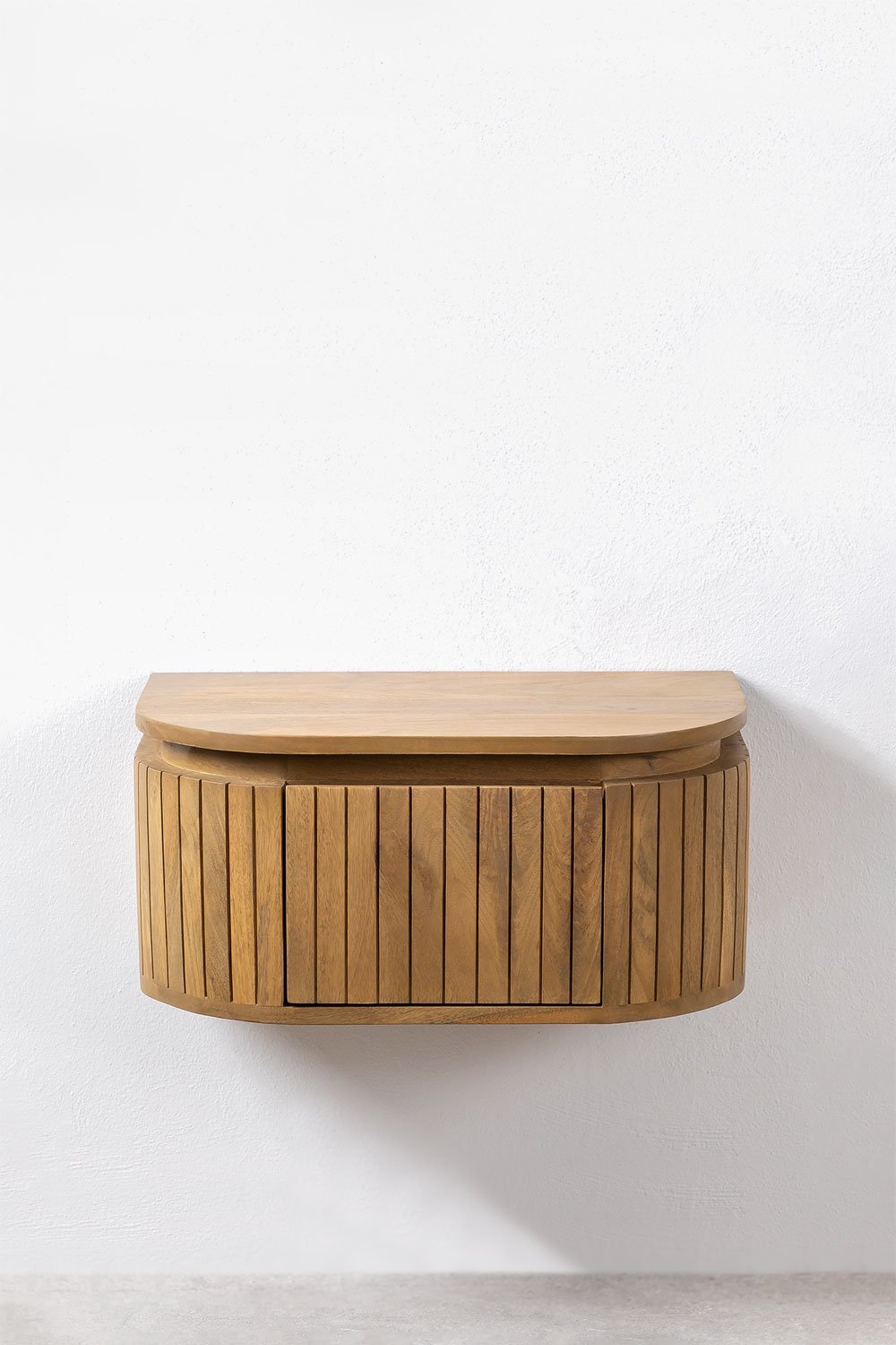 Comodino da parete in legno di mango Analis, immagine della galleria 3