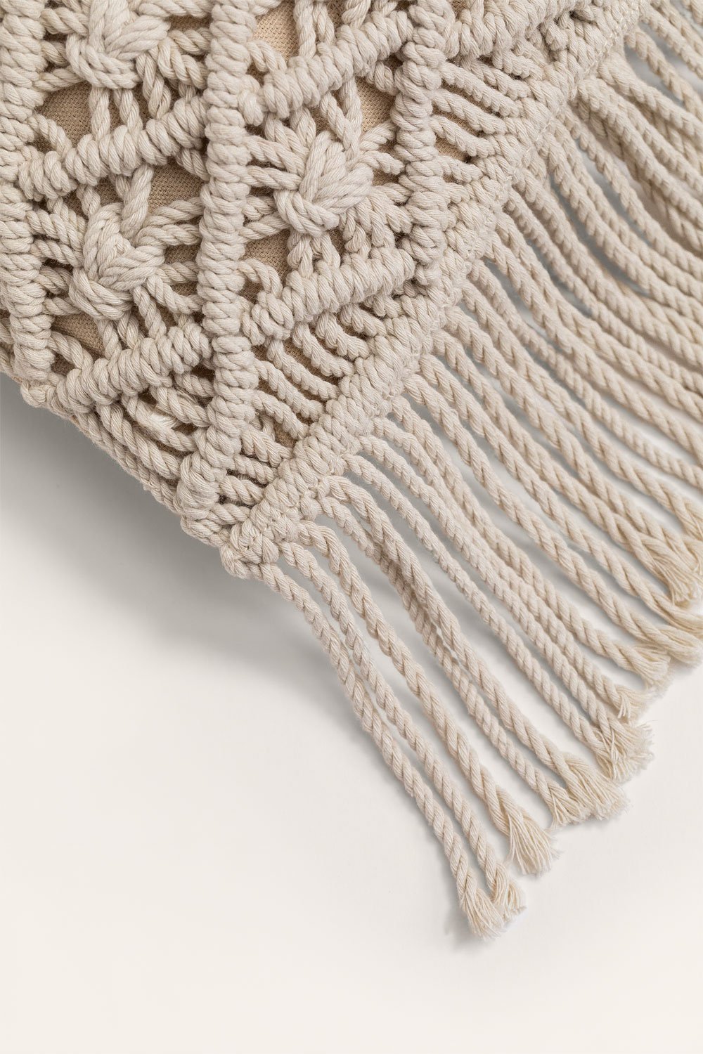 Cuscino quadrato in macramè (45x45 cm) Narses, immagine della galleria 4