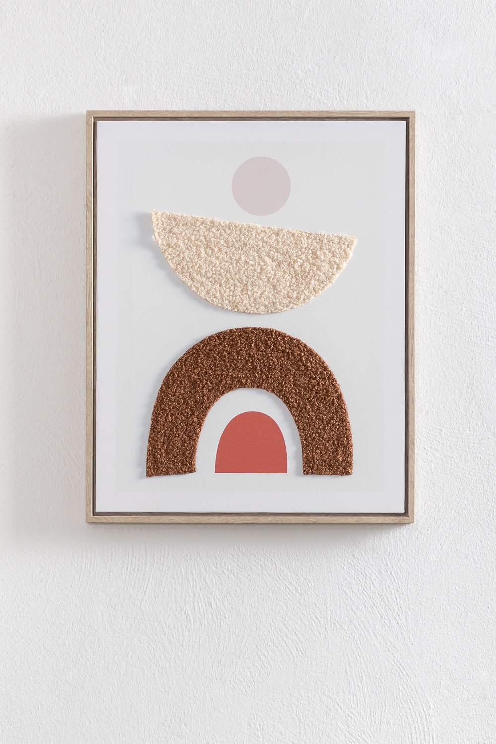 Quadro Decorativo con Texture Tessile (40x50 cm) Nicole, immagine della galleria 1