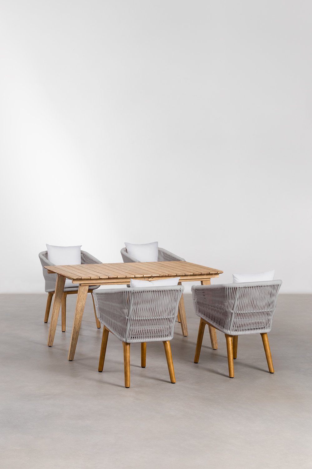 Tavolo da Giardino Rettangolare in Legno (160x90 cm) Melina