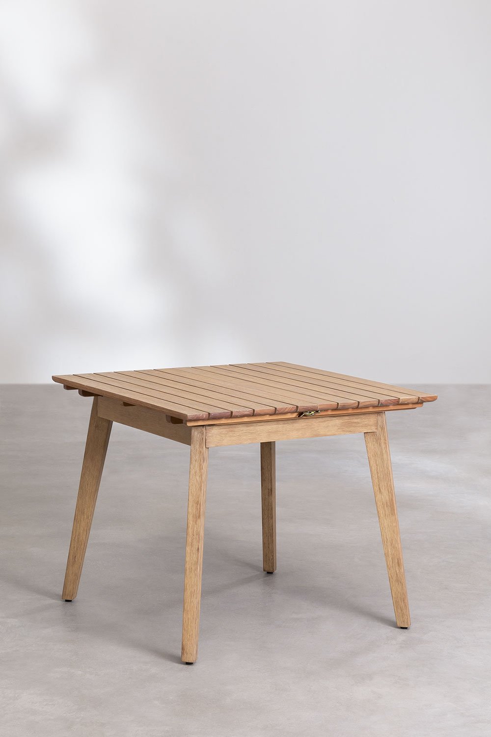 Set tavolo allungabile in legno (90-150x90 cm) Naele e 6 sedie da pranzo Barker, immagine della galleria 2