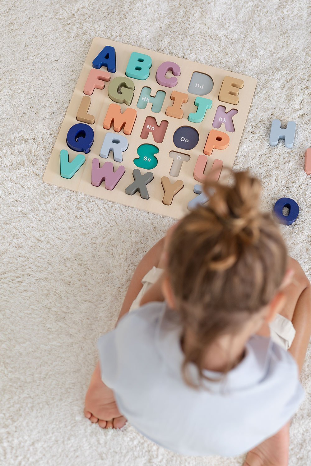 Puzzle con lettere di legno Zetin Kids, immagine della galleria 1