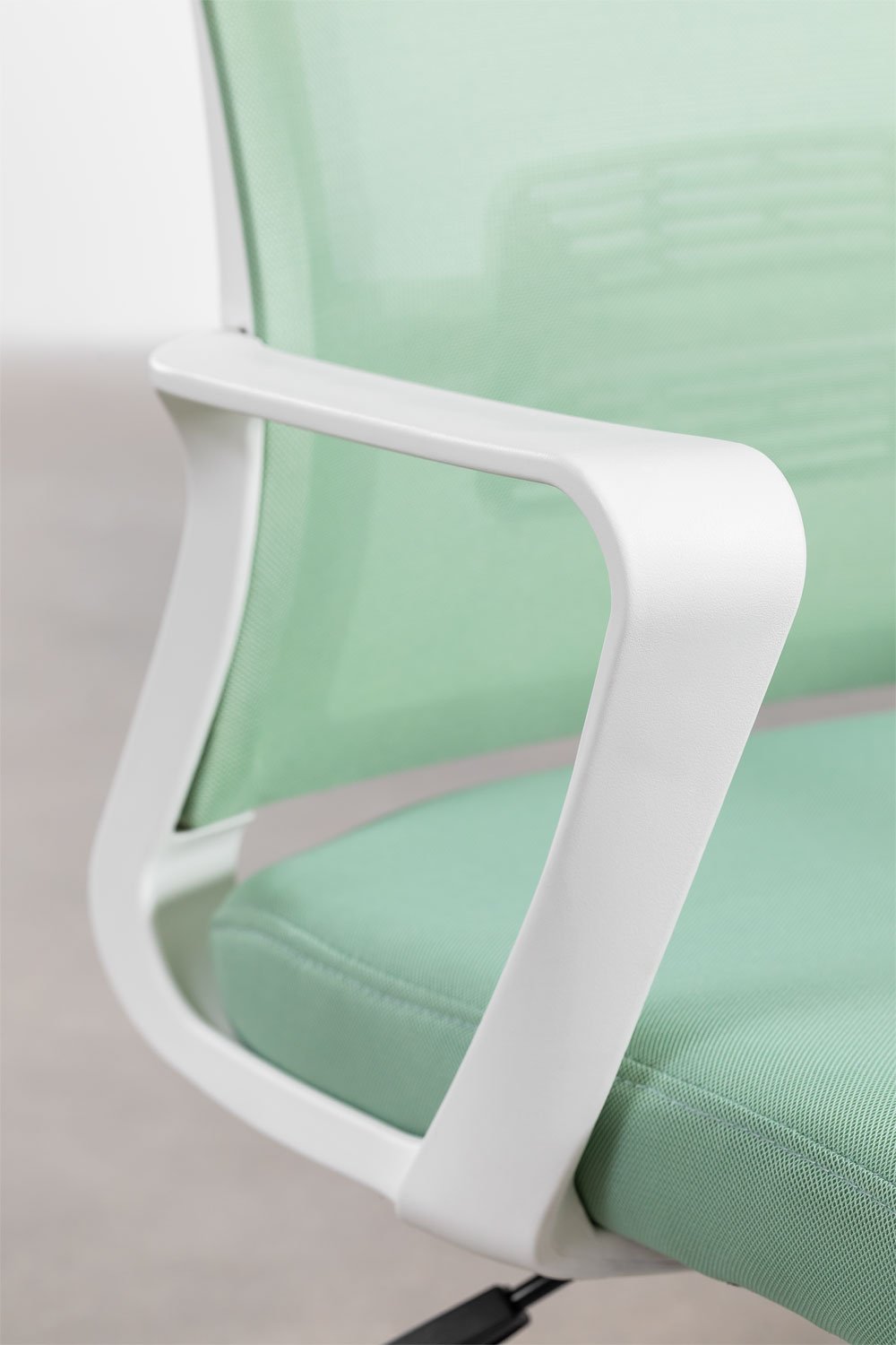 Sedia da ufficio con ruote e braccioli in polipropilene Teill Colors, immagine della galleria 7