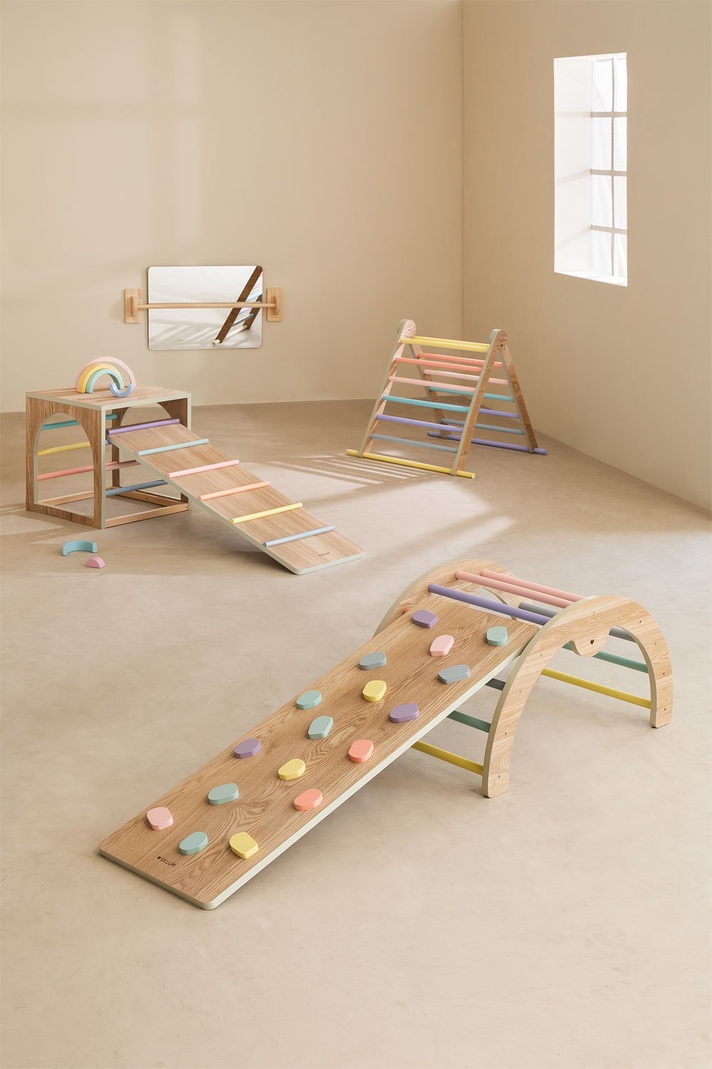 Parete di arrampicata per bambini - CasePerBambini, Maya Azzarà Architetto