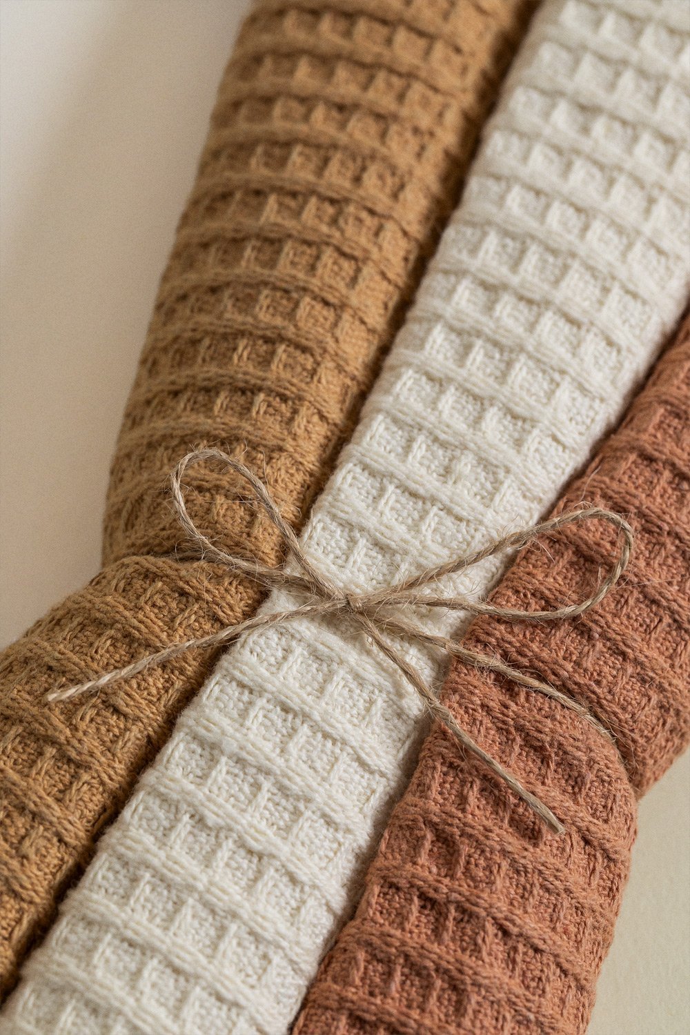 Set di 3 strofinacci da cucina in cotone Melnik, immagine della galleria 5