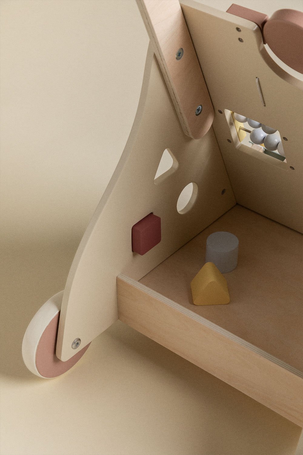 Carrello passeggino multiactività in legno Wakko Kids, immagine della galleria 6