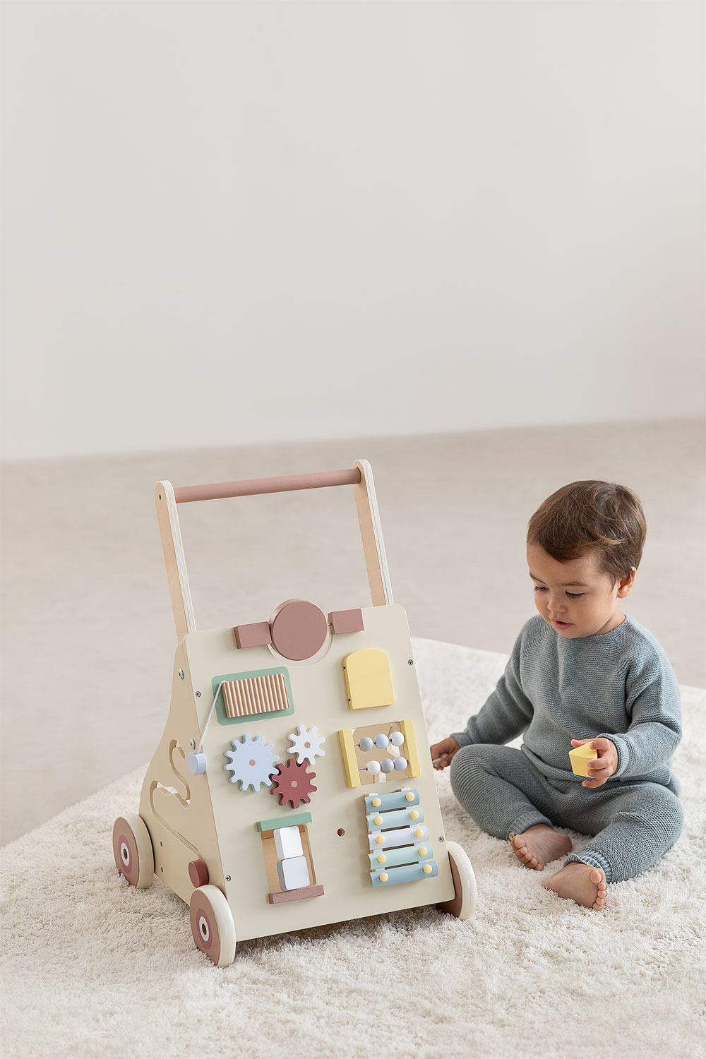 ColorBaby Andatore Woomax In Legno Con Attività - Girello Educativo Per Bambini Dai 12 Mesi - Foto 9
