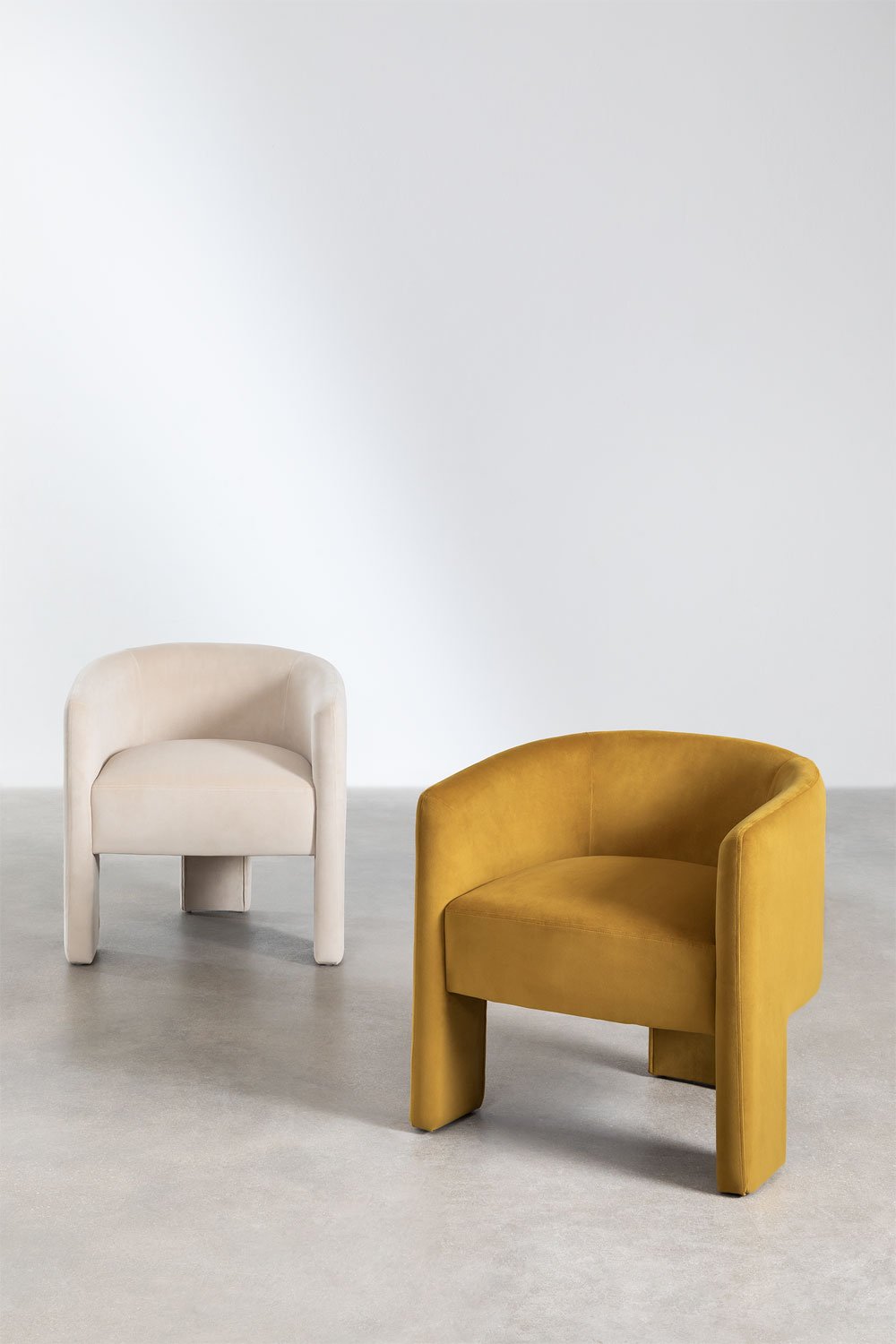 Confezione da 2 sedie da pranzo imbottite Marh Style - SKLUM