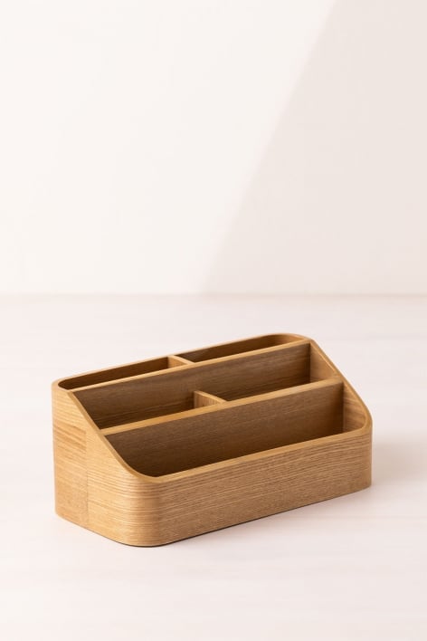 Organizer in legno di pino Bray