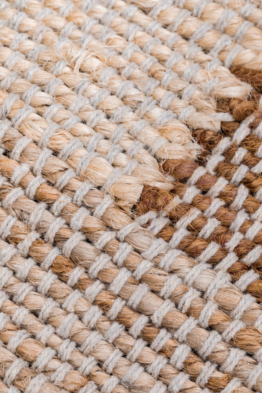 Tappeto rettangolare 160x240 cm in juta e cotone Davina