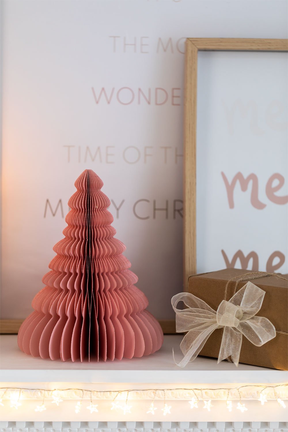 Confezione da 3 alberi di Natale in carta Noelle, immagine della galleria 1