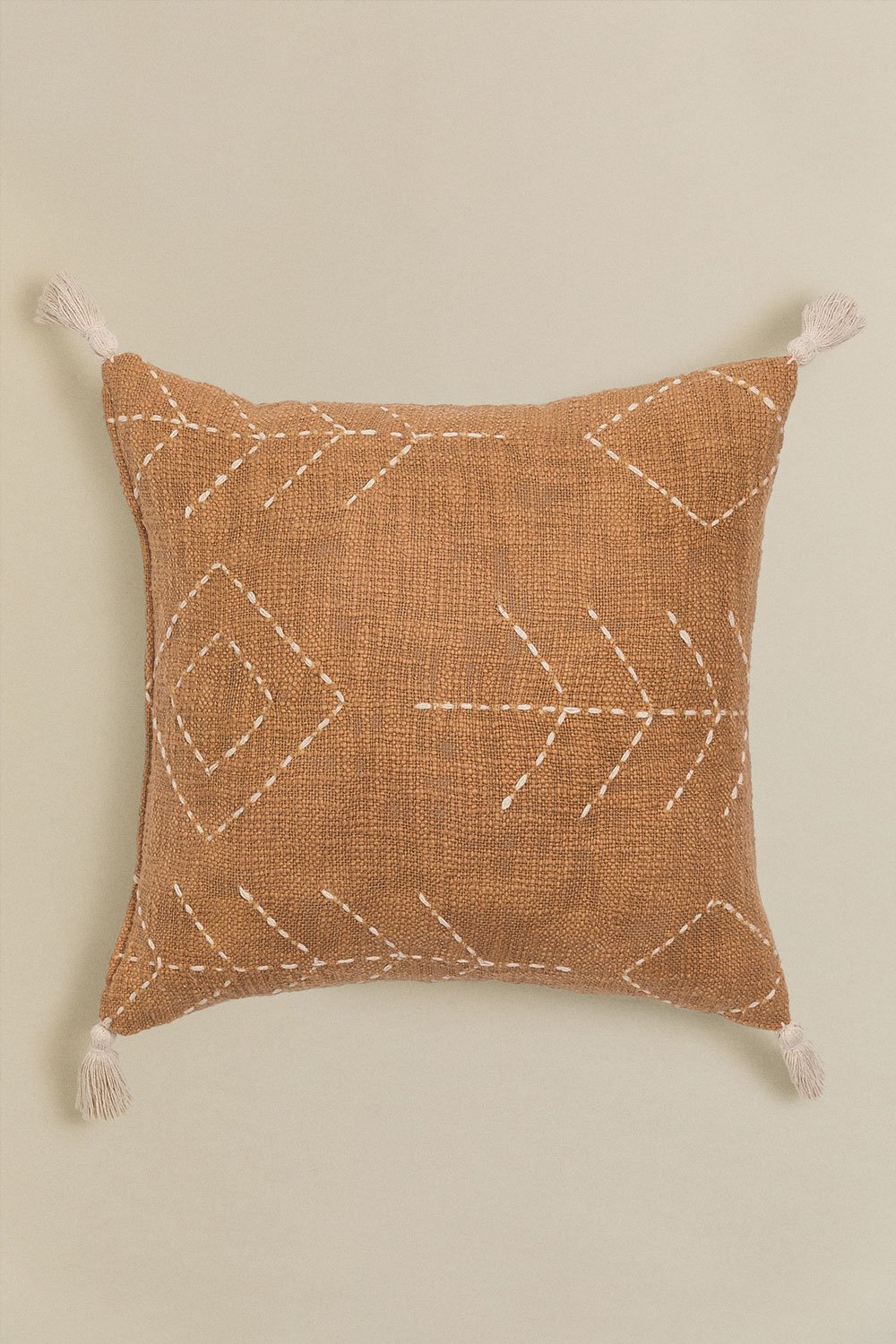  Cuscino quadrato in cotone (45x45 cm) Lemes, immagine della galleria 1