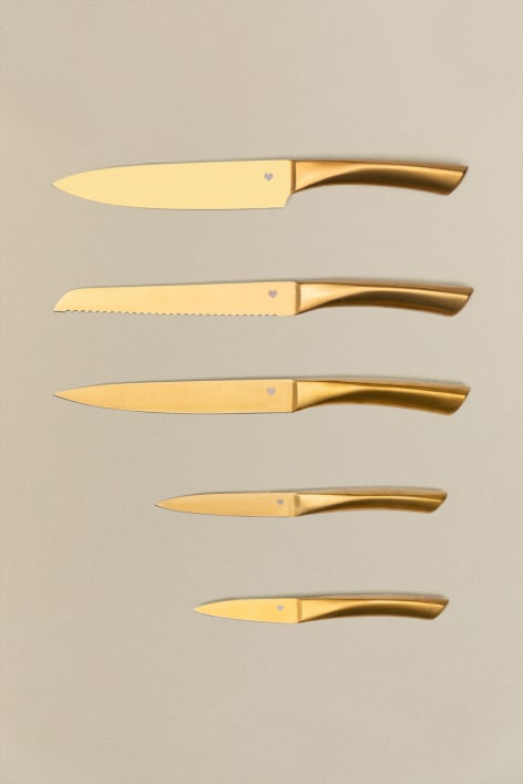 BUGATTI Set 4 coltelli da Formaggio Glamour Blu Notte Coltelli da cucina Coltell