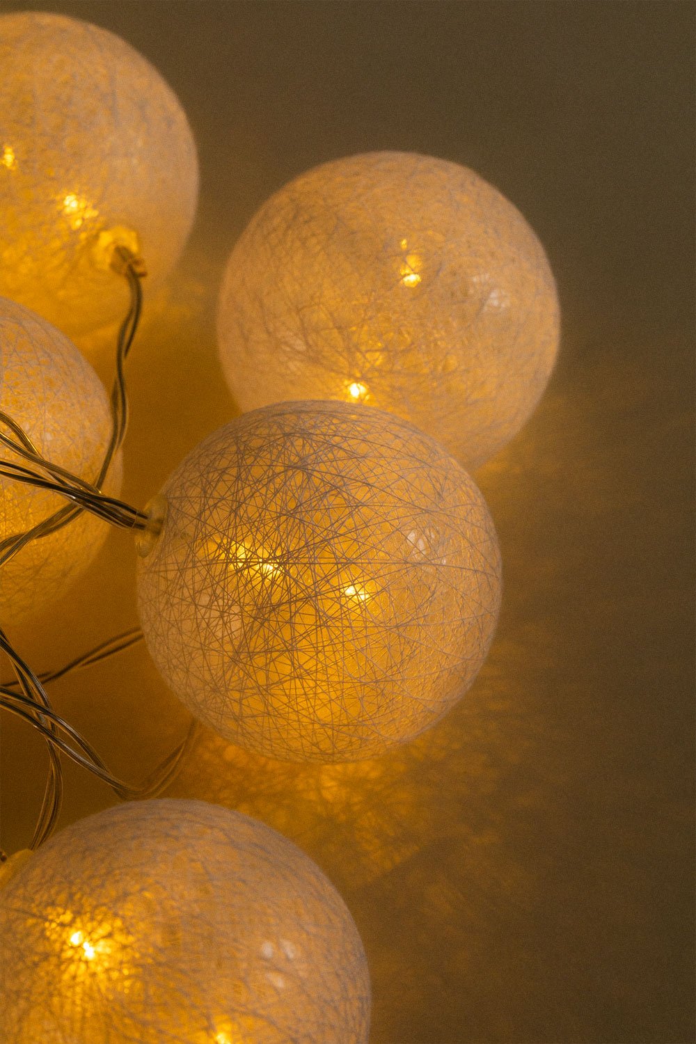 Ghirlanda decorativa con luci LED bianche Adda, immagine della galleria 5