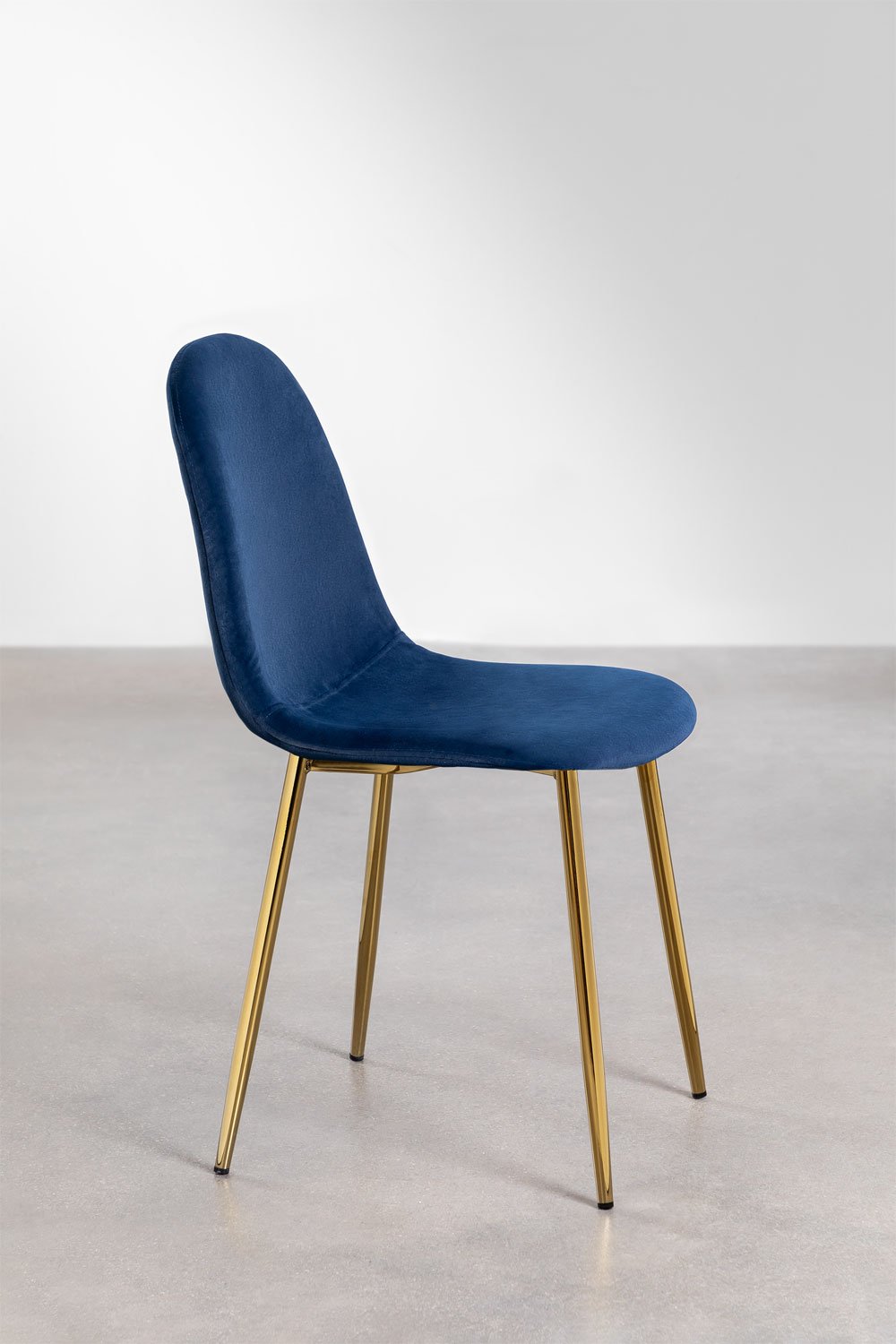 Confezione da 4 sedie da pranzo in velluto Glamm, immagine della galleria 2