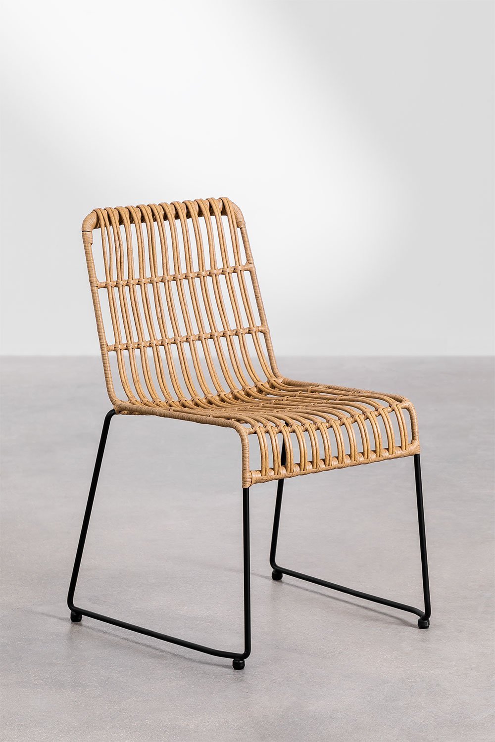 Pack da 2 sedie da pranzo in rattan sintetico Aroa, immagine della galleria 2
