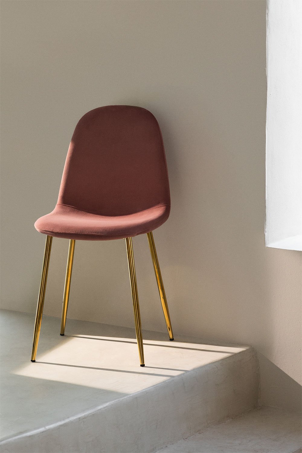 Confezione da 2 sedie da pranzo in velluto Glamm, immagine della galleria 1