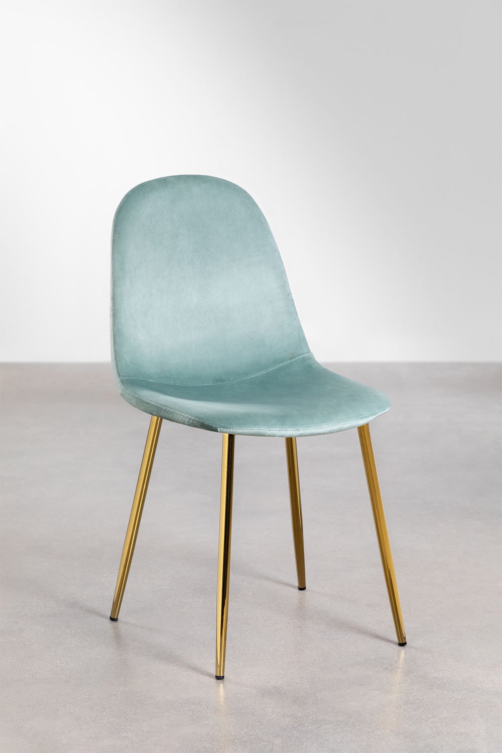 Confezione da 2 sedie da pranzo in velluto Glamm, immagine della galleria 1