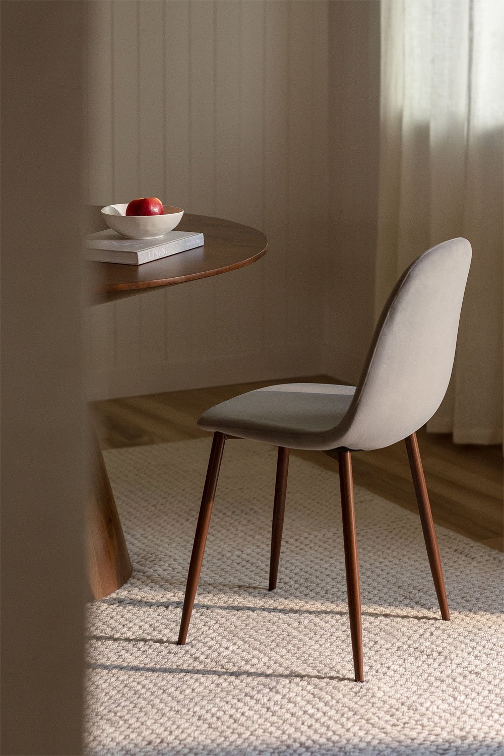 Confezione da 2 sedie da pranzo in velluto Glamm, immagine della galleria 1