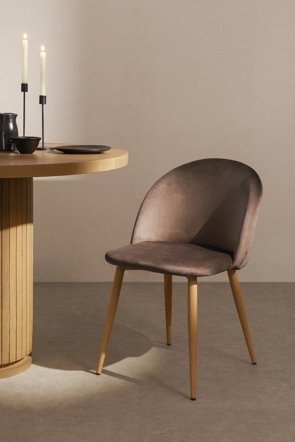 PACK 2 Sedie da pranzo in velluto Kana, immagine della galleria 1
