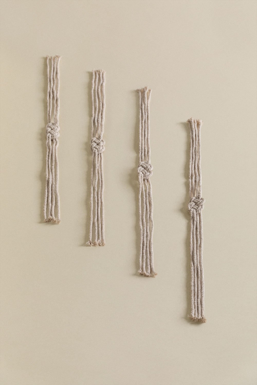 Set di 4 Portatovaglioli in Macramé Nagur, immagine della galleria 1
