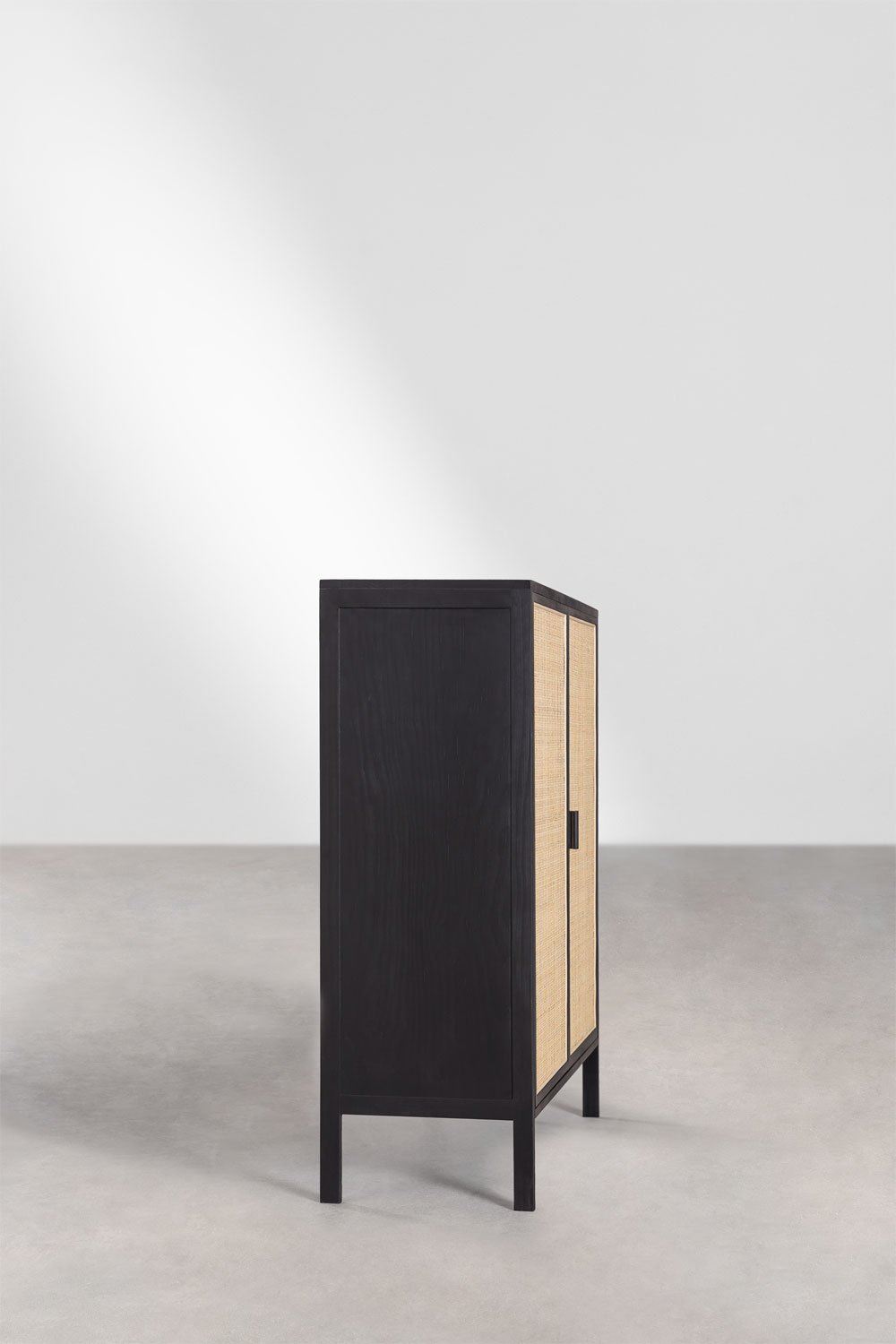 Aparador 80x35 cm in rattan e legno Reyna, immagine della galleria 3