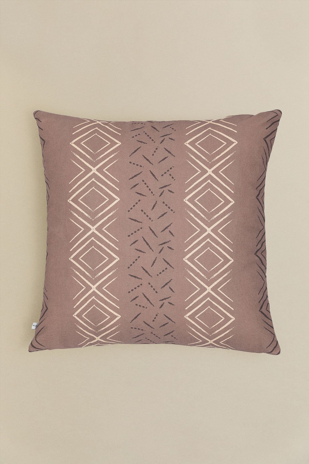 Federa per cuscino quadrata in cotone (60x60 cm) Tadjou Style, immagine della galleria 1