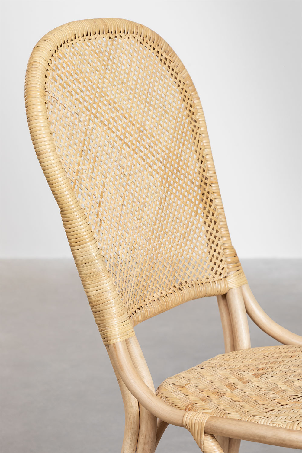 Sedia da pranzo in rattan Zariel - SKLUM