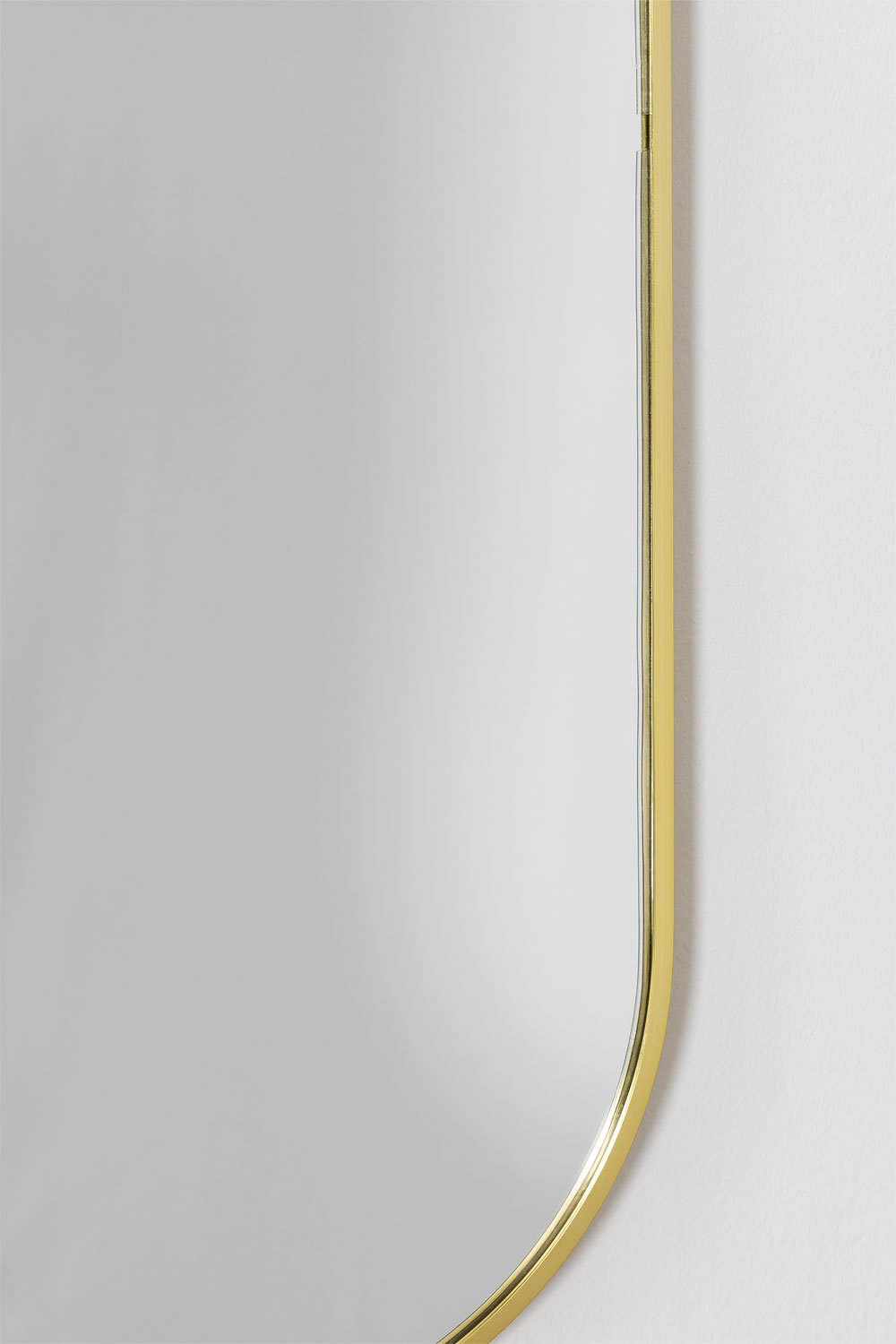Specchio da parete ovale in metallo Elsie Gold, immagine della galleria 5