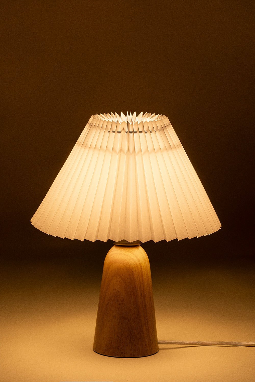 Jeremaia lampada da tavolo in legno, immagine della galleria 4