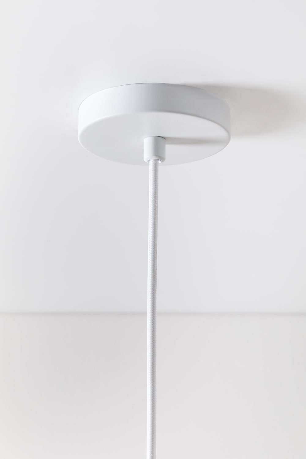 Lampada da soffitto in bambù e cotone (Ø40 cm) Mikayla, immagine della galleria 5