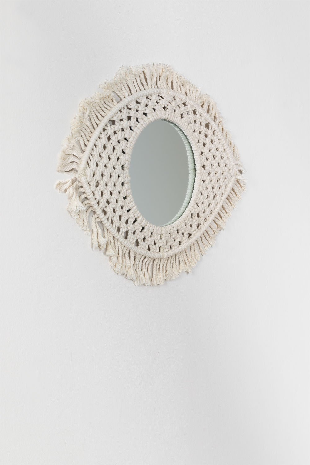 Specchio da parete in macramè Brice, immagine della galleria 2