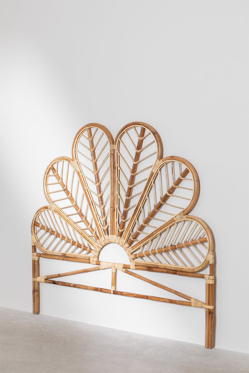 Testiera per letto in rattan Cobany da 150 cm, immagine della galleria 2