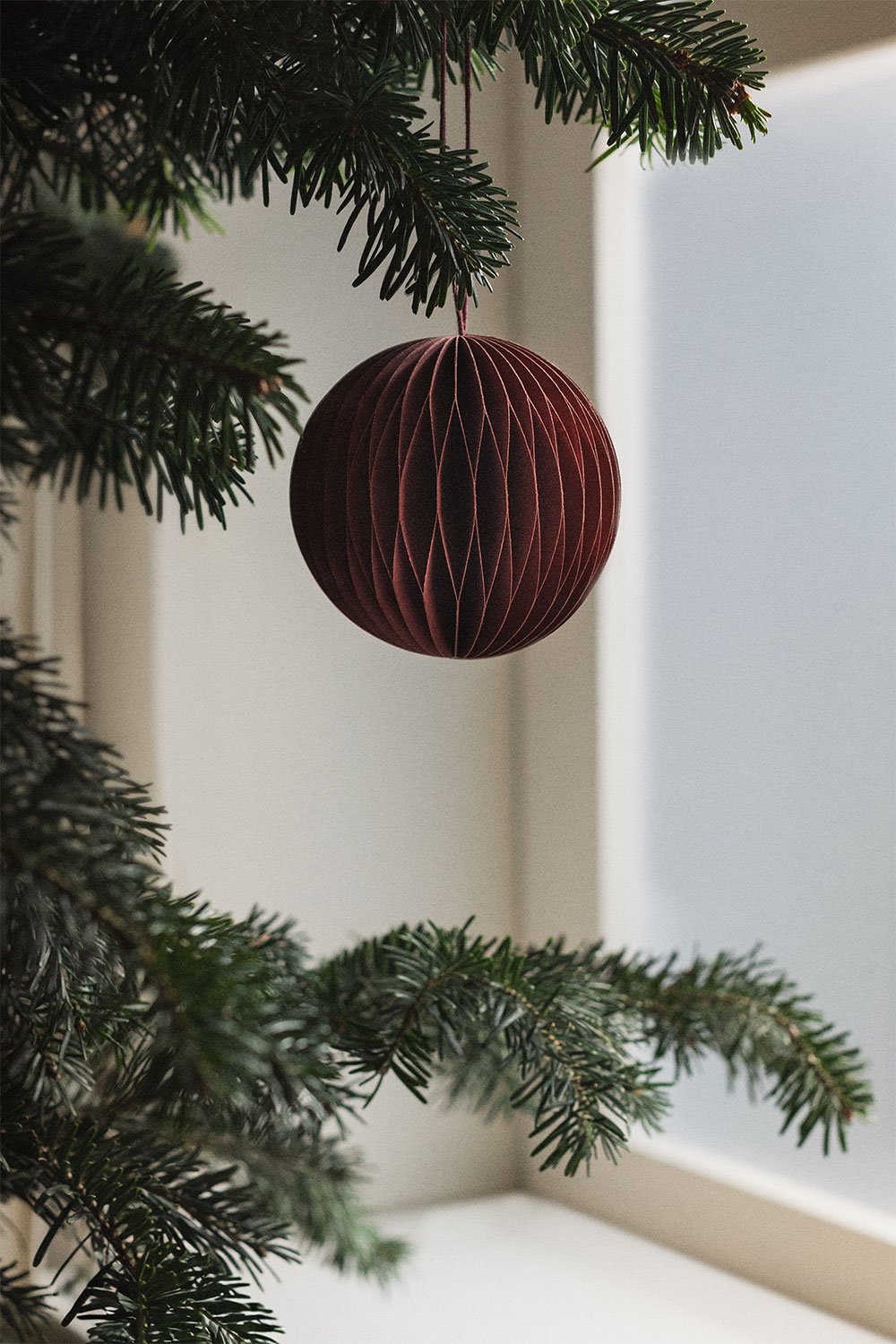 Confezione da 6 palline di Natale in carta nido d'ape Elsa , immagine della galleria 1