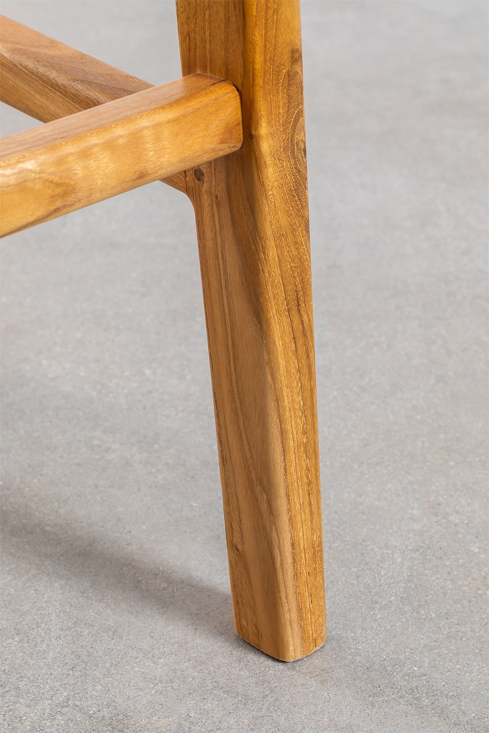 Sgabello da giardino alto 60 cm in legno di teak Catua, immagine della galleria 7
