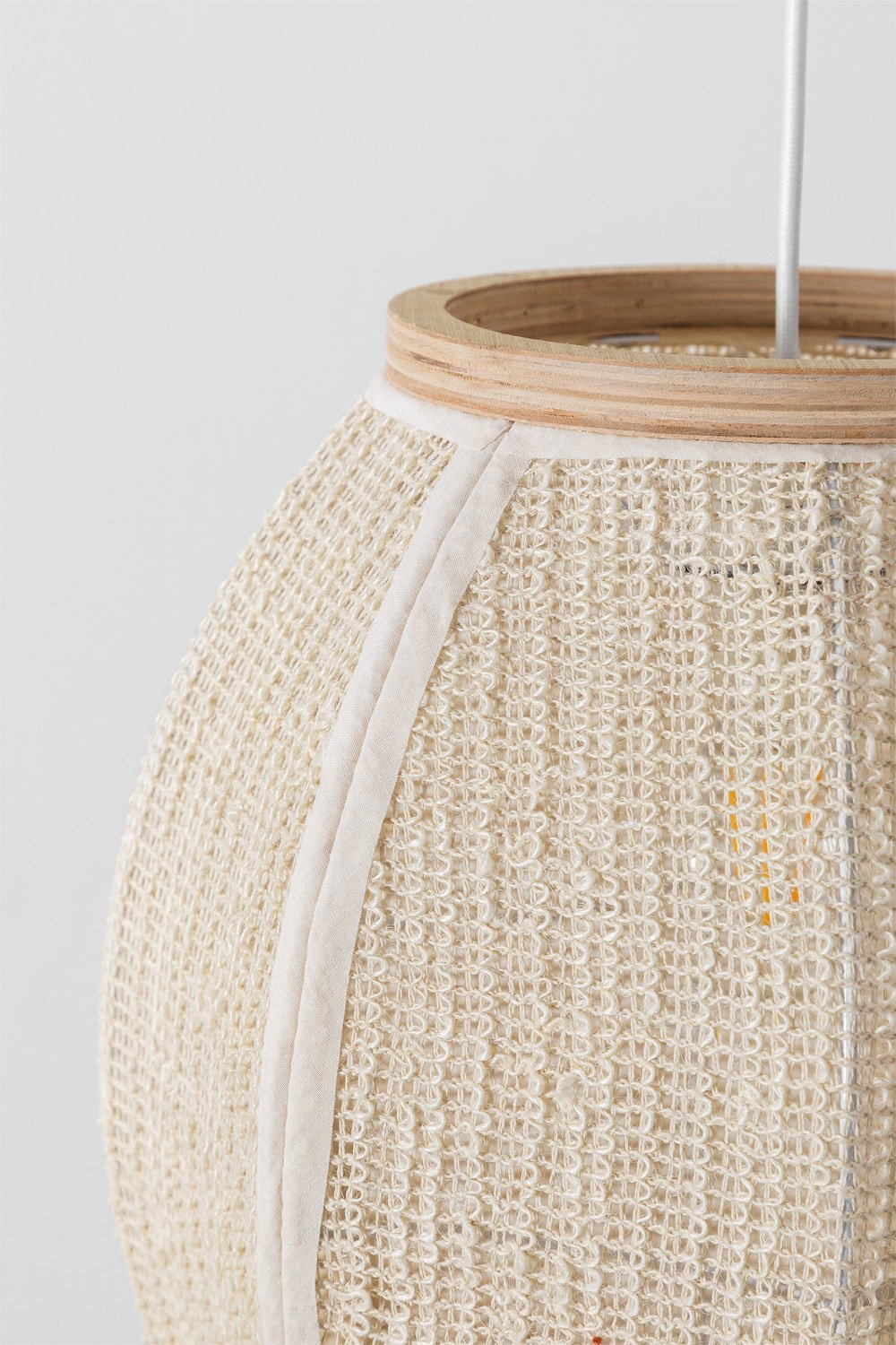 Lampada da soffitto in lino Ziyec, immagine della galleria 4