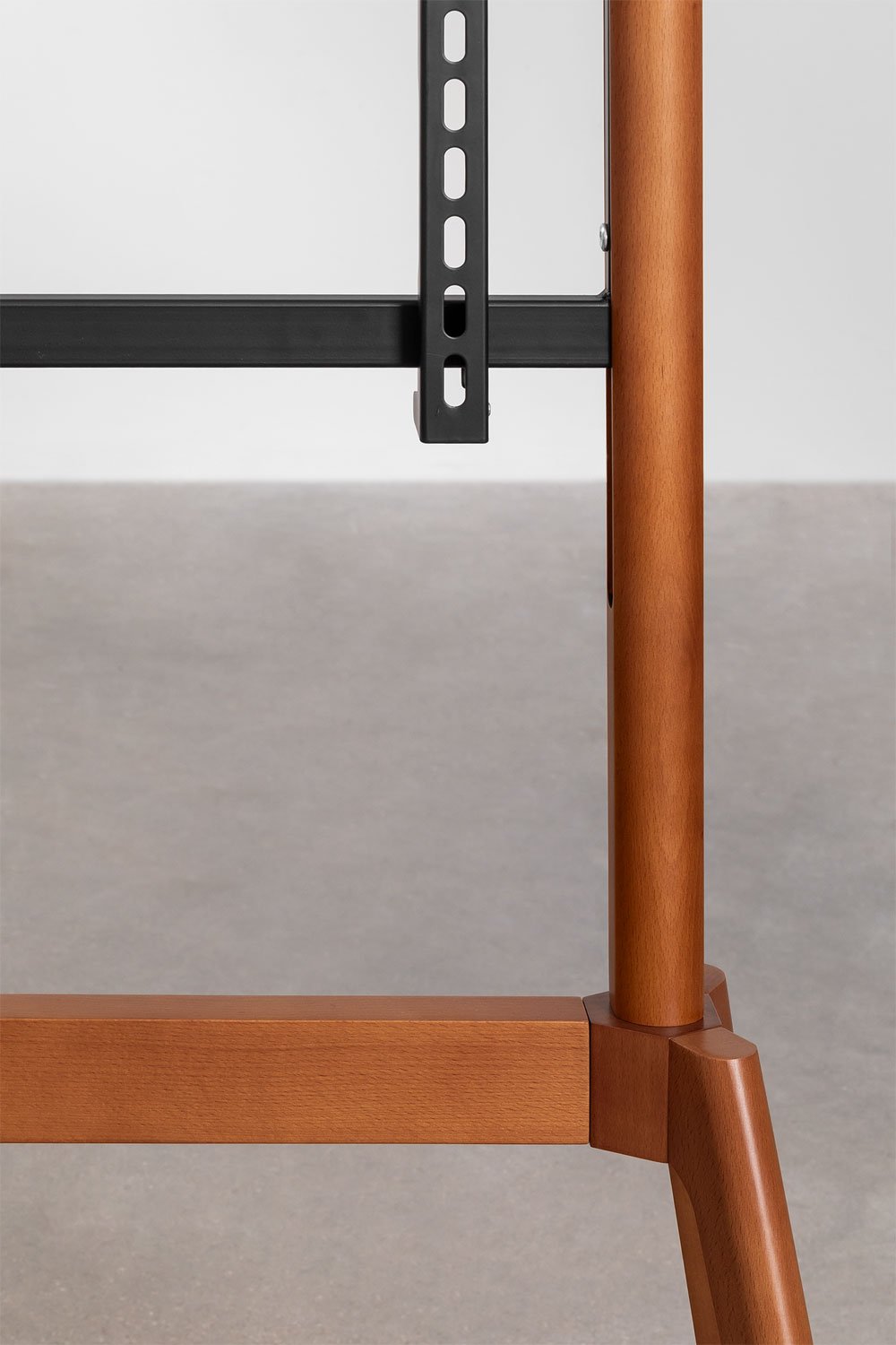 Supporto da pavimento per TV in acciaio e legno Curtiz, immagine della galleria 5