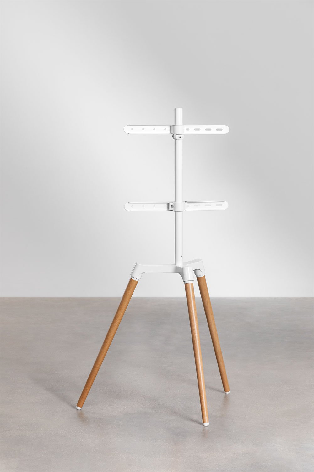 Supporto treppiede per TV Rouben in acciaio e legno, immagine della galleria 4