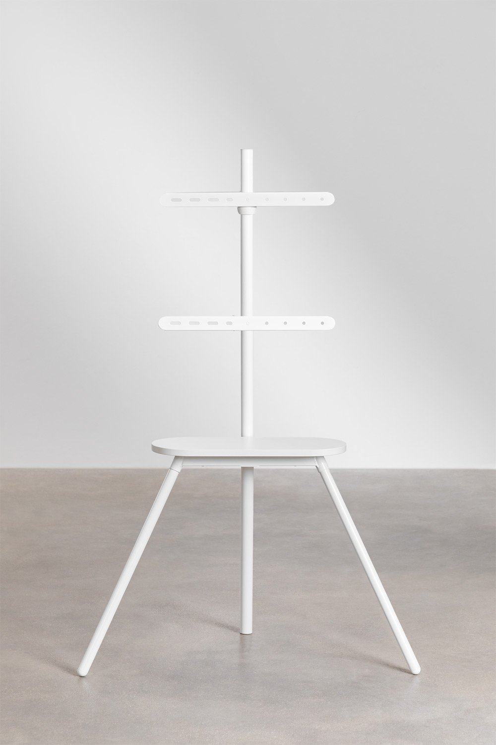 Supporto da pavimento treppiede per TV in acciaio e legno Franzier, immagine della galleria 3