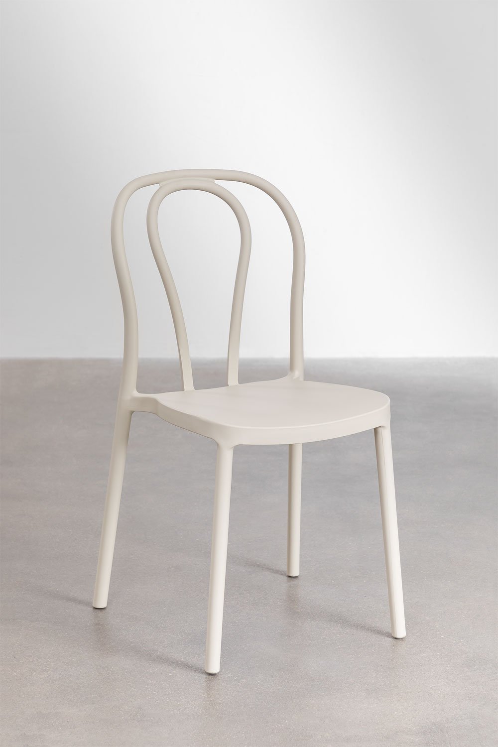 Confezione da 4 sedie da pranzo impilabili Mizzi, immagine della galleria 1