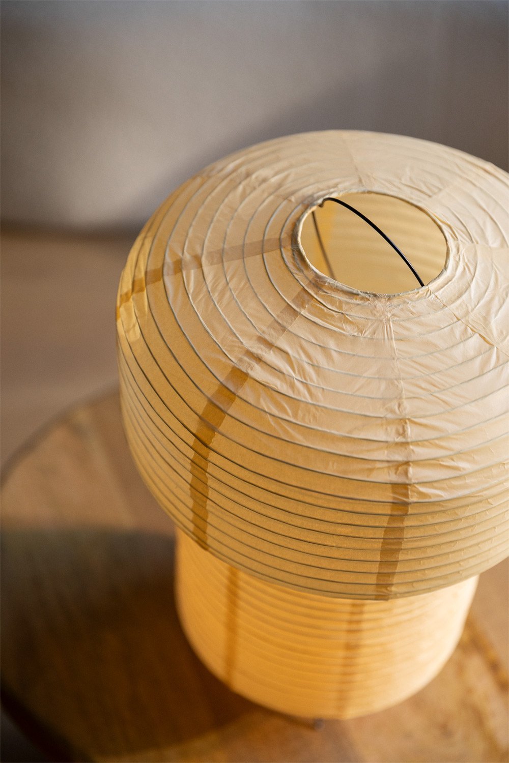 Lampada da tavolo in carta di riso (↑48 cm) Weidle , immagine della galleria 2