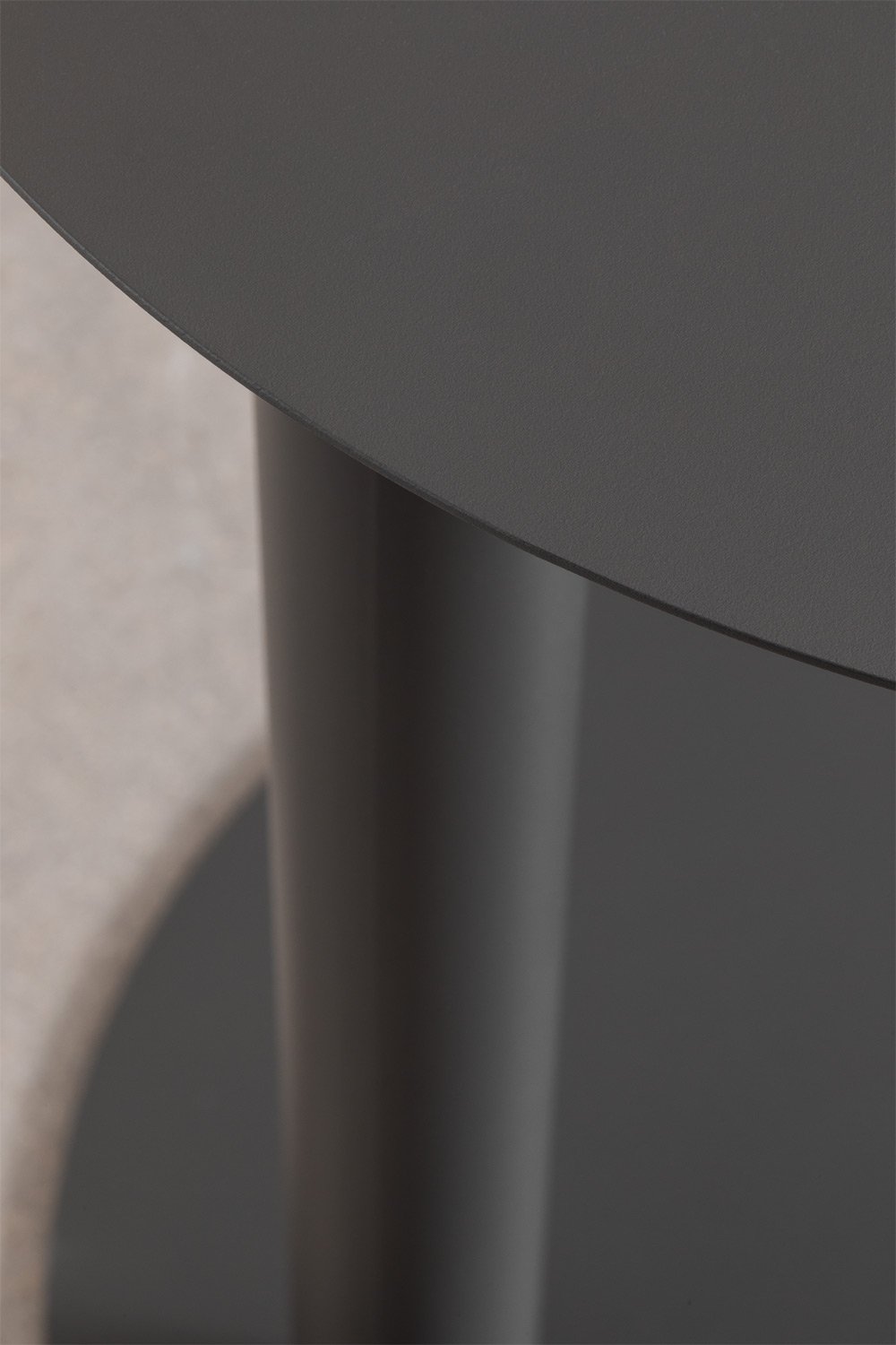 Tavolino da giardino rotondo Ø40 cm in acciaio inox Yannik, immagine della galleria 4