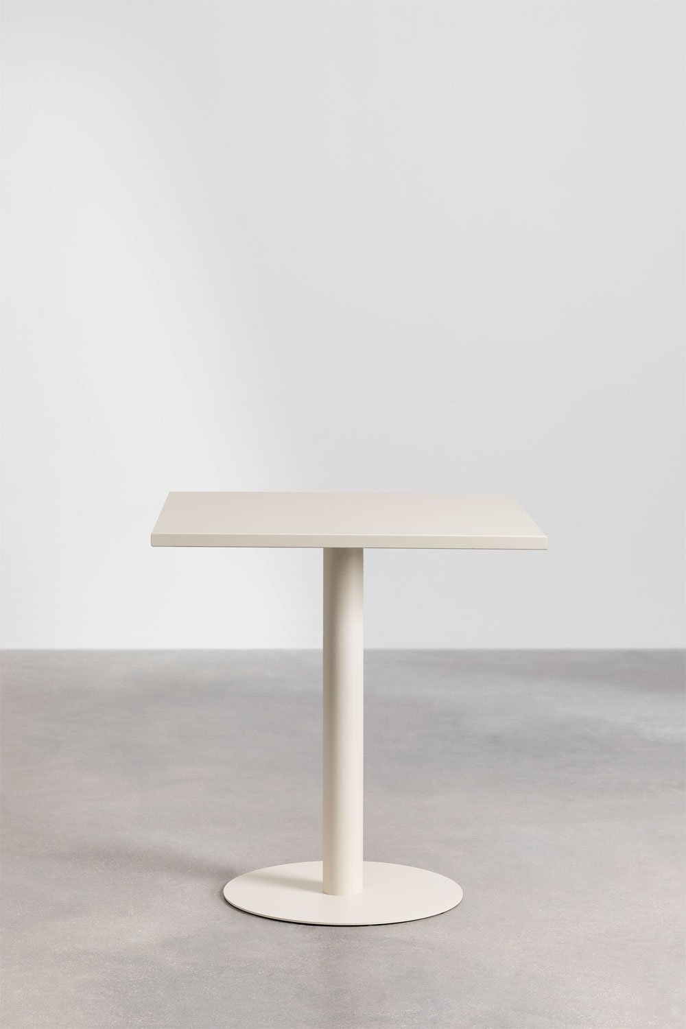 Tavolo da pranzo quadrato in metallo (70x70 cm) Mizzi, immagine della galleria 2