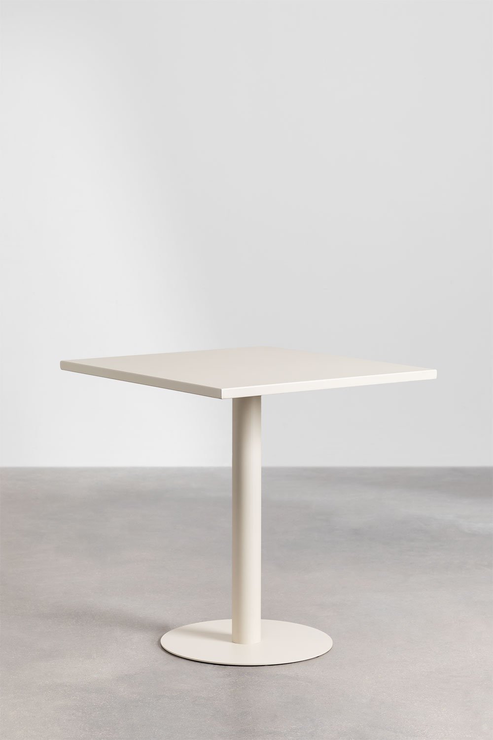 Tavolo da pranzo quadrato in metallo (70x70 cm) Mizzi, immagine della galleria 1