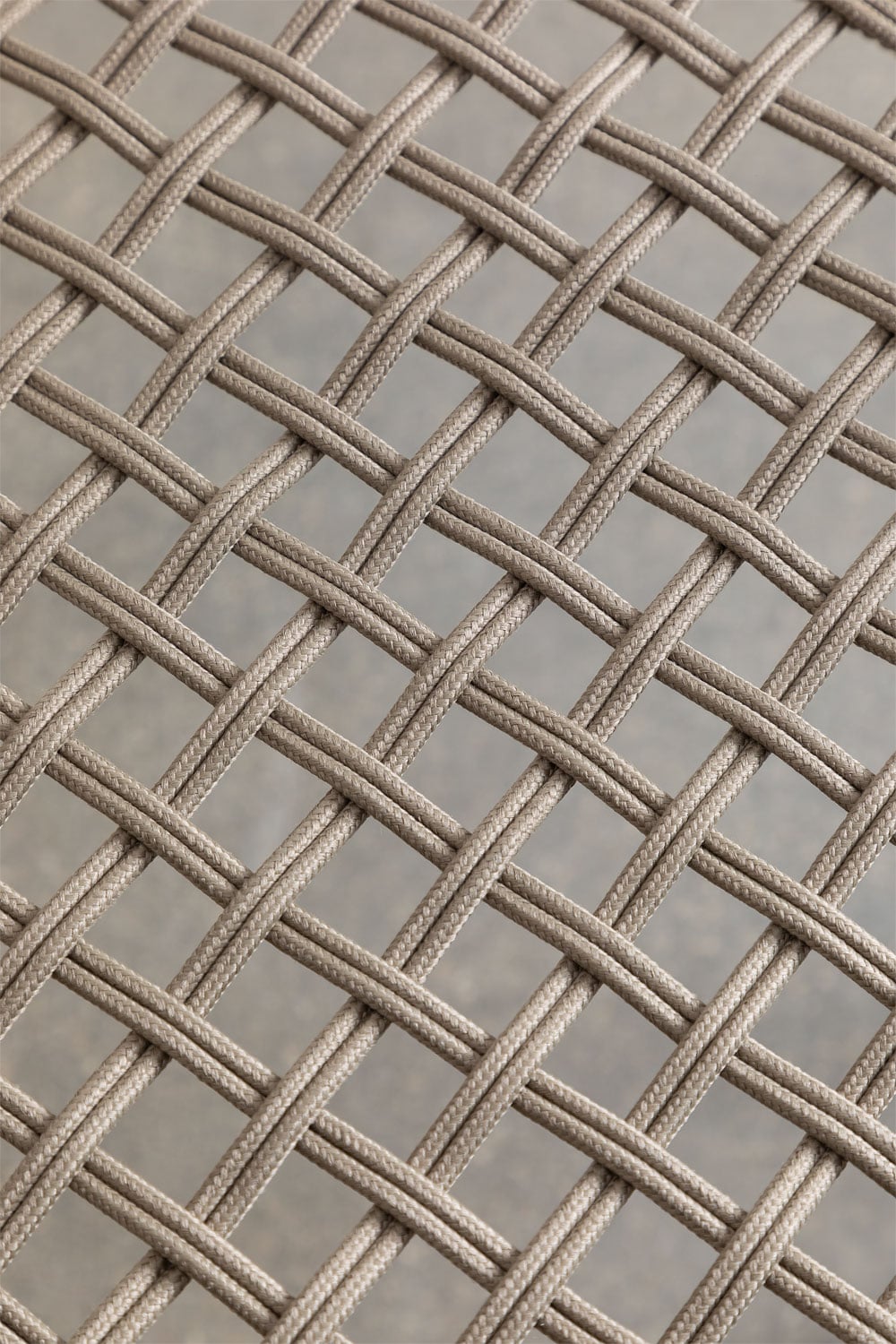 Set di 4 sedie da giardino impilabili con braccioli in alluminio e corda intrecciata Nediam, immagine della galleria 8