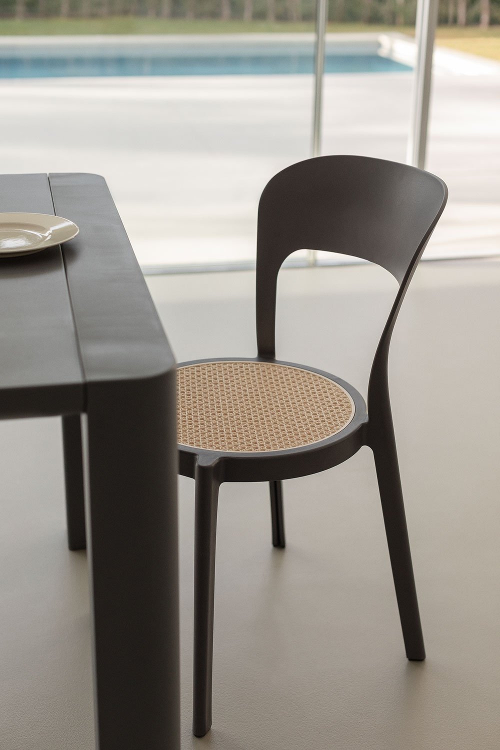 Confezione da 4 sedie da pranzo impilabili Odilia, immagine della galleria 1