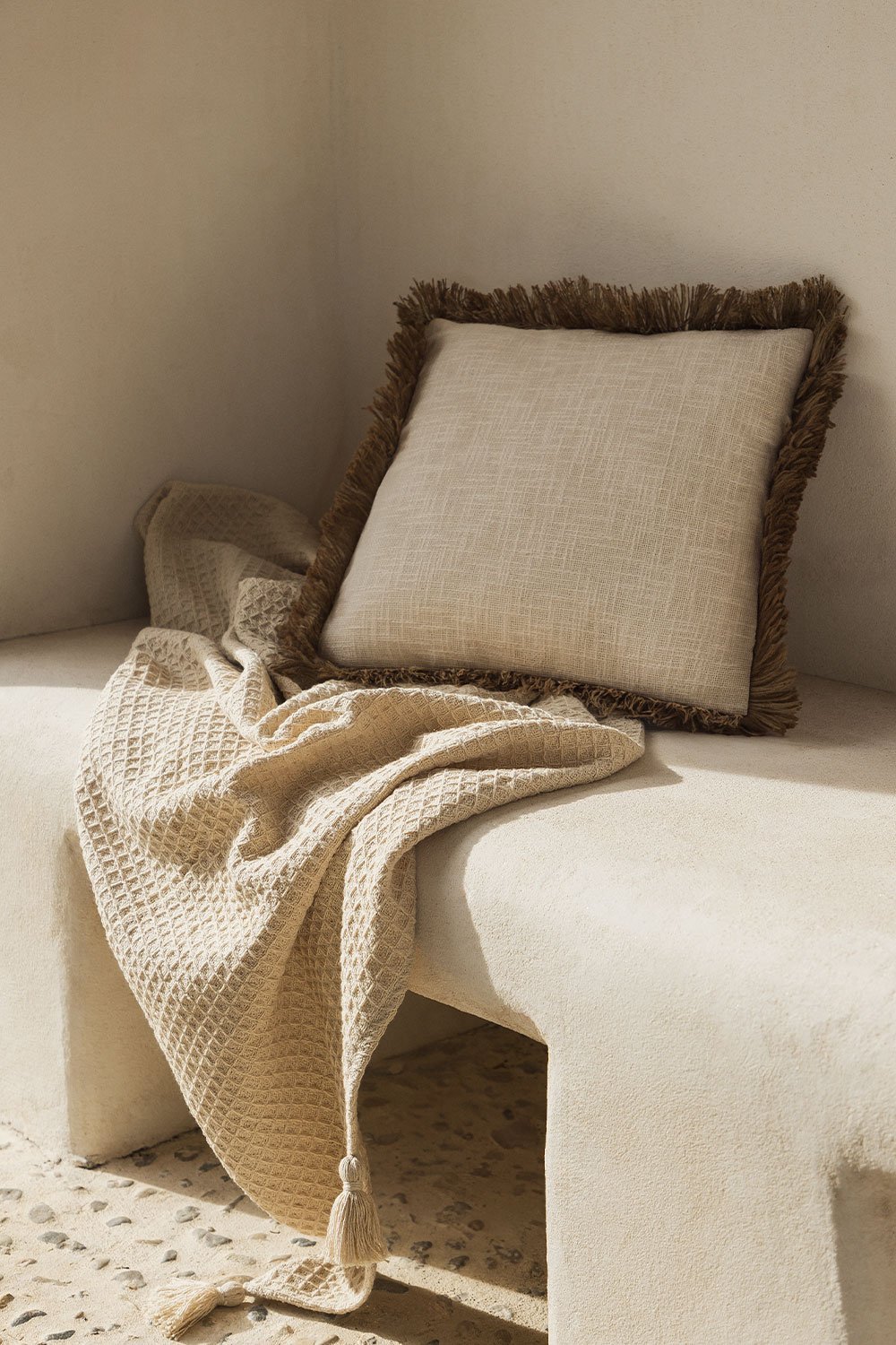 Cuscino quadrato in cotone (45x45 cm) Paraiba, immagine della galleria 1