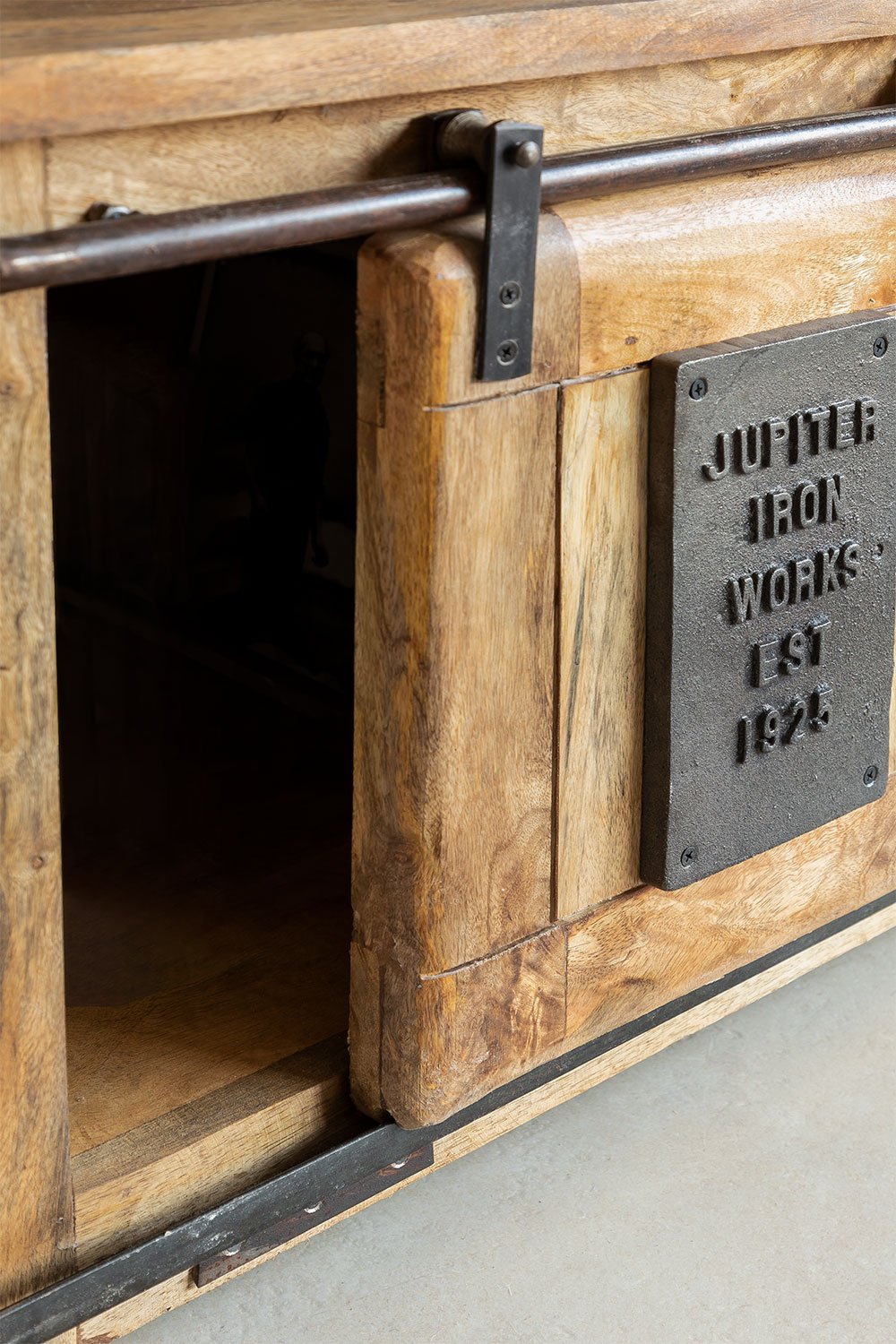 Mobile TV 160x40 cm in legno di mango Uain, immagine della galleria 5