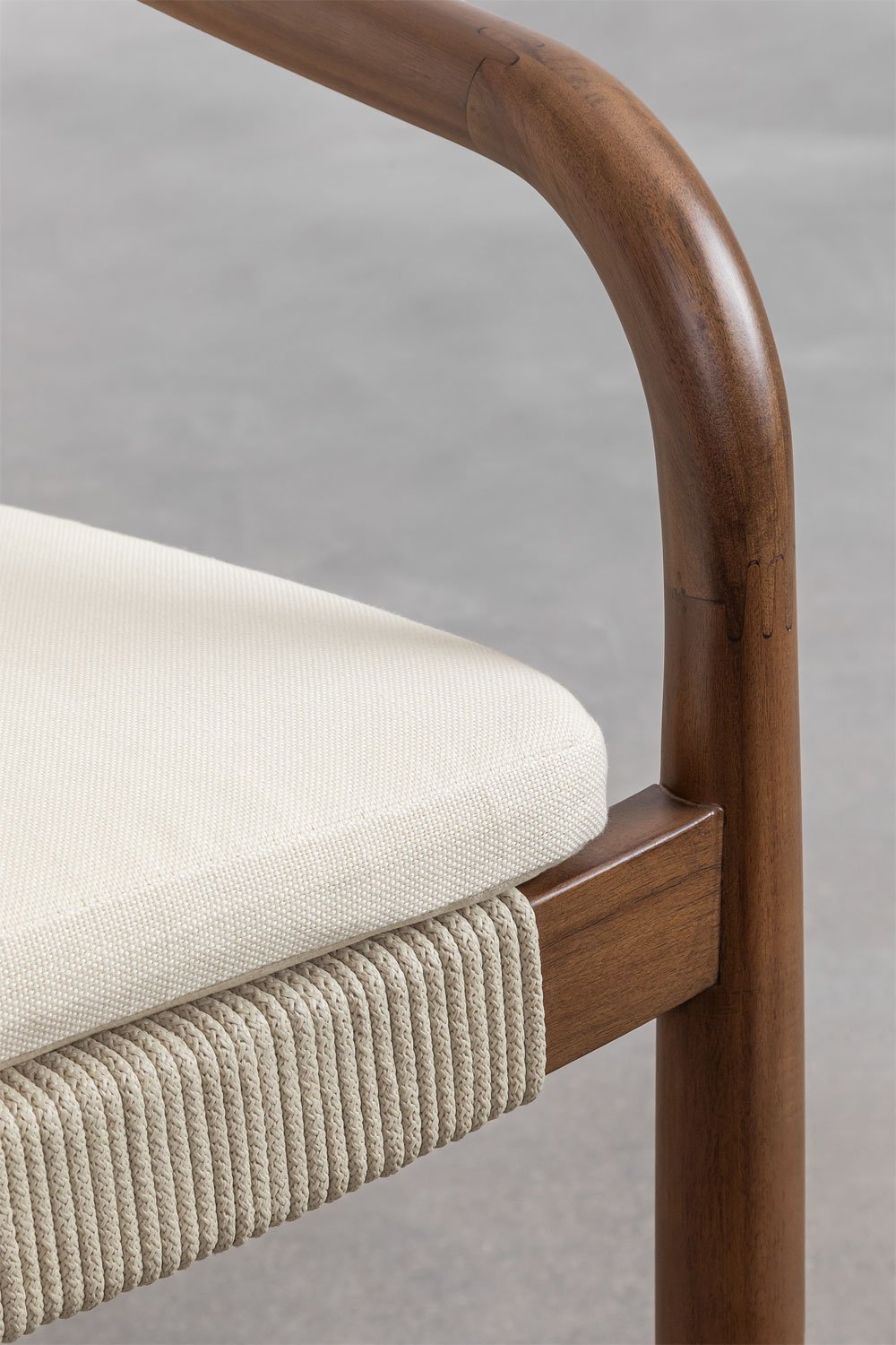 Set di 2 sedie da pranzo con braccioli in acacia Giulia, immagine della galleria 7