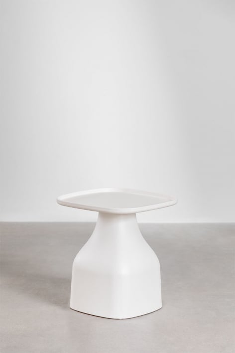 Tavolino quadrato (48x48 cm) Jubarri - Gardenia Bianco